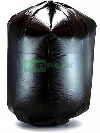 Мешки для мусора 120 литров, 14 мкм, ПНД, 10 шт. черные, 70х110 см, EXTRA - Вид 3